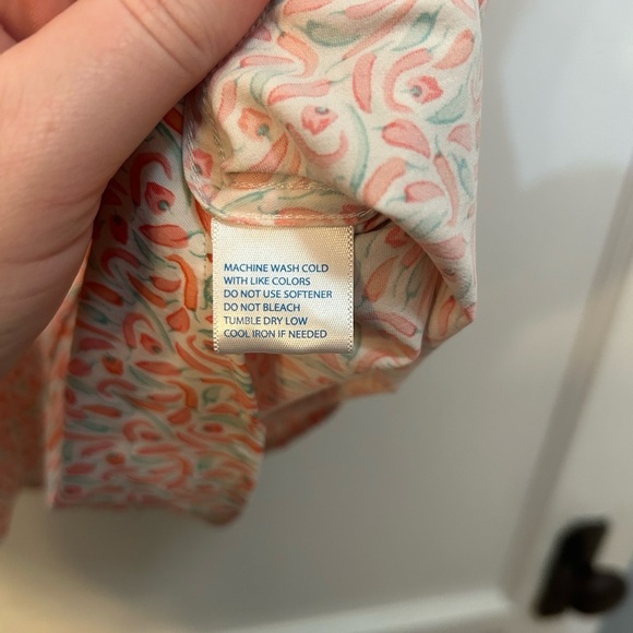 Southern Tide Shirt Men S Intercoastal Red Green Peppers Geometric Stretch - Picture 7 of 8